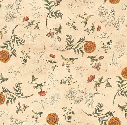 [FR-PWTH234-ORNG] Palette Orange Sketchbook Orange by Tim Holtz for FreeSpirit Fabrics