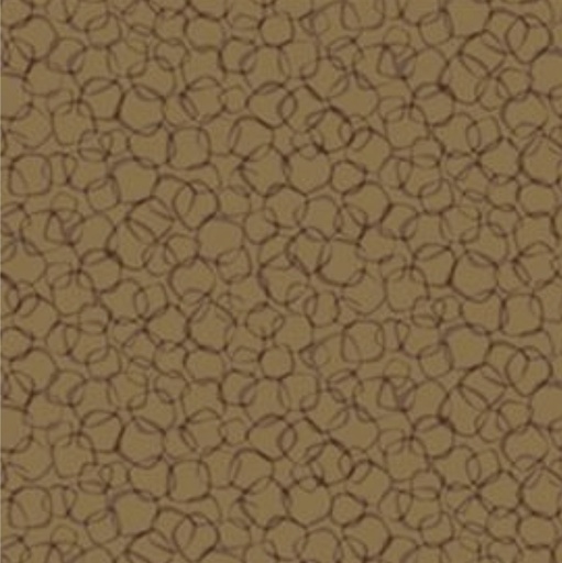 [PB-00566-Z] Bear Essentials 2, Brown Rounded Squares By P&B Textiles