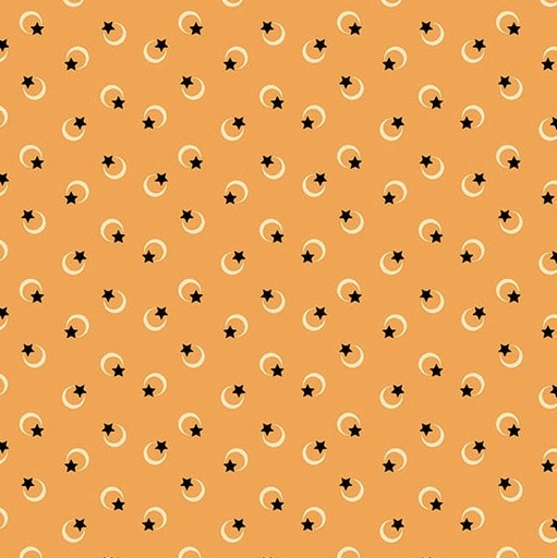 [AND-1529-O] Midnight Moon Celestial Pumpkin from Andover Fabrics
