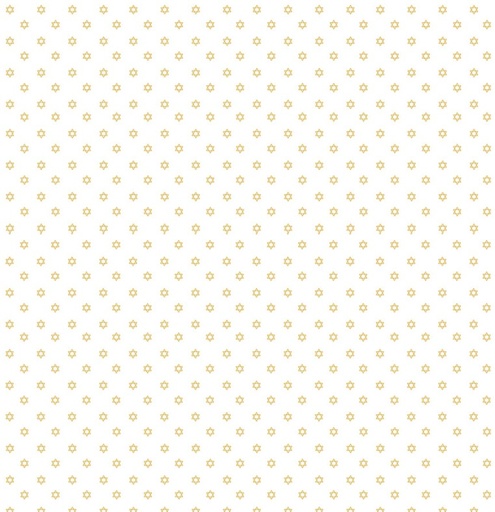 [COW-4426-1] Happy Hanukkah Mini Stars White by Emily Elizabeth for Clothworks