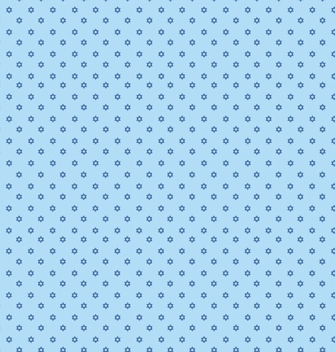 [COW-4426-29] Happy Hanukkah Mini Stars Light Blue by Emily Elizabeth for Clothworks