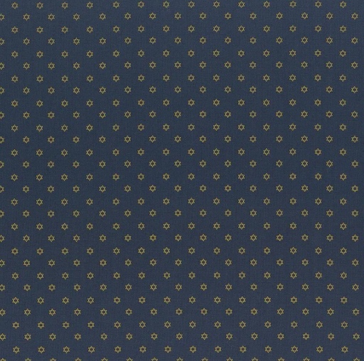[COW-4426-93] Happy Hanukkah Mini Stars Light Navy by Emily Elizabeth for Clothworks