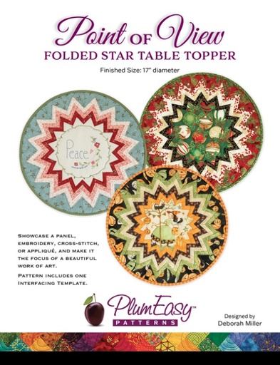 [PEP-129] Point of View Folded Star Table Topper Pattern and Interfacing