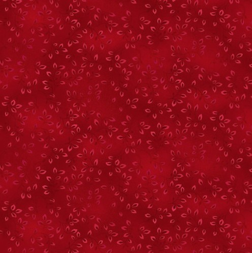 [HG-7755-88] Folio Basics Leaves Red by Color Principle for Henry Glass Fabrics