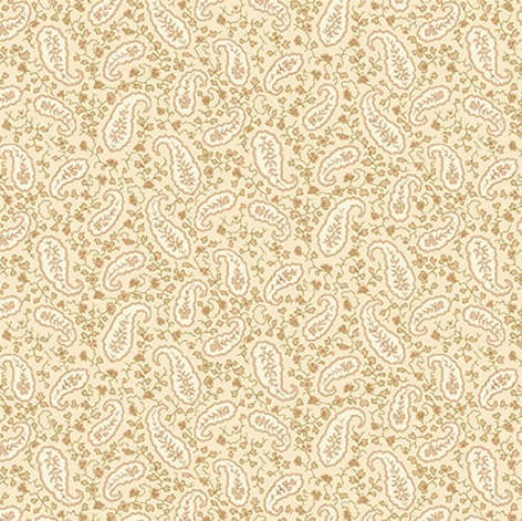 [HG-1532-40] Scrap Basket Favorites Heritage Paisley Wheat by Kim Diehl for Henry Glass Fabrics