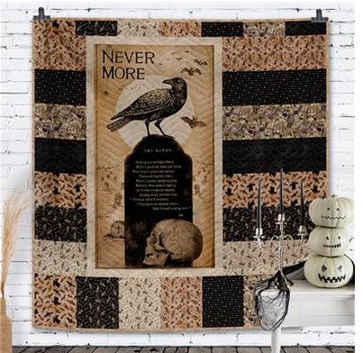 [PP-TheRaven] The Raven Quilt Kit featuring Gothic Halloween by Clothworks