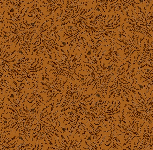 [HG-1524-30] Scrap Basket Favorites Birds and Toile Orange by Kim Diehl for Henry Glass Fabrics