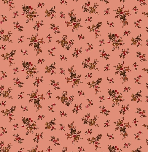 [HG-1513-22] Scrap Basket Favorites Vintage Floral Pink by Kim Diehl for Henry Glass Fabrics
