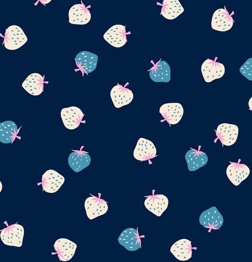 [MOD-3085-21] Strawberry Navy Strawberry Toss Berry by Ruby Star Society