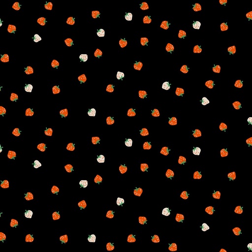 [MOD-3086-13] Strawberry Black Mini Strawberry Toss by Ruby Star Society