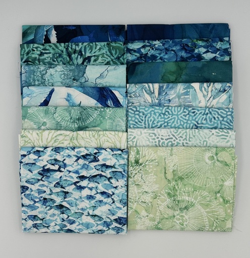[PP-DeepBlueFQB] Deep Blue Fat Quarter Bundle from Northcott