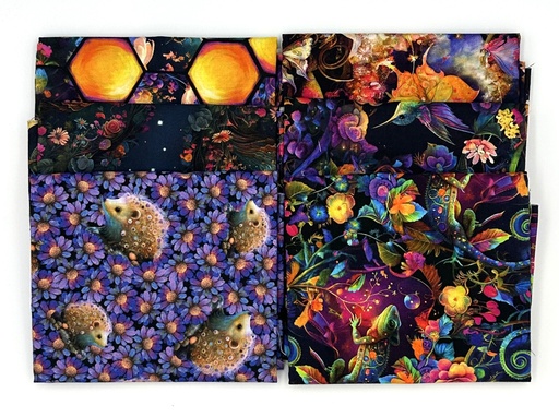 [PP-NightGarFQB] Night Garden Fat Quarter Bundle from Blank