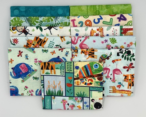 [PP-ZooCrewFQB] Zoo Crew Fat Quarter Bundle