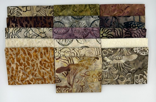 [PP-MushMedFQB] Mushroom Medley Fat Quarter Bundle
