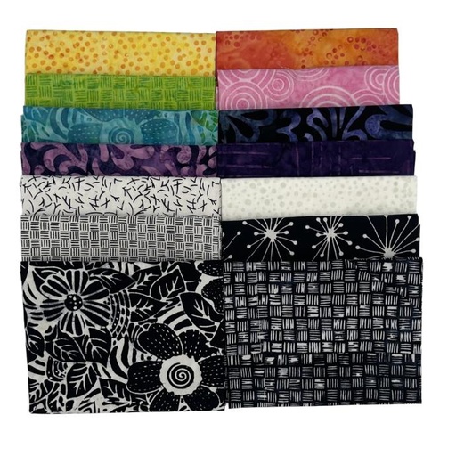 [PP-SeasideFQB] Seaside Batiks Fat Quarter Bundle