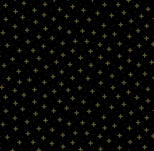 [HG-1504-99] Scrap Basket Favorites Twinkle Star Black by Kim Diehl for Henry Glass Fabrics