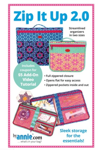 [PBA-252-2] Zip It Up 2.0 Pattern from ByAnnie