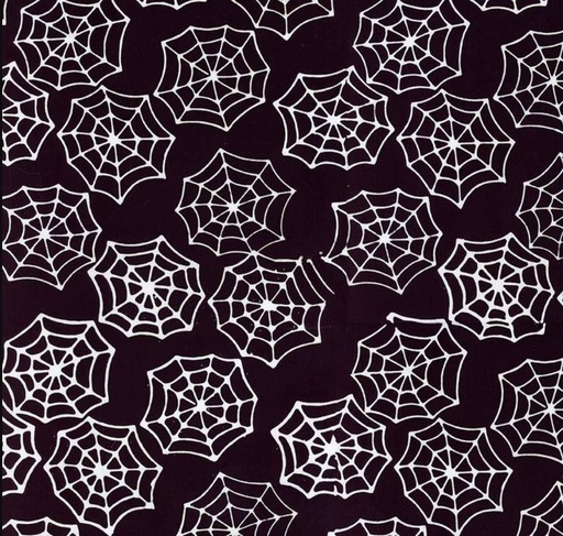 [RB-23331-129] Expressions Batiks Fright This Way Webs Licorice Candy by Sandy Gervais for Riley Blake Designs