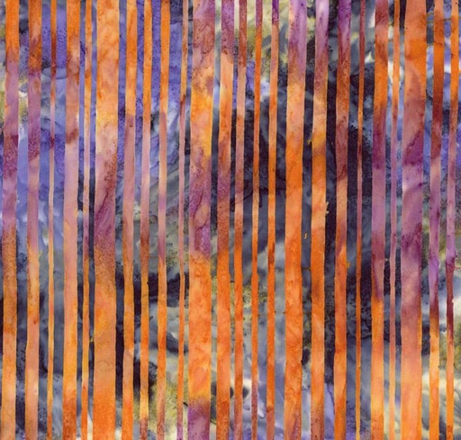 [RB-23338-247] Expressions Batiks Fright This Way Stripe Cinnamon Grove by Sandy Gervais for Riley Blake Designs