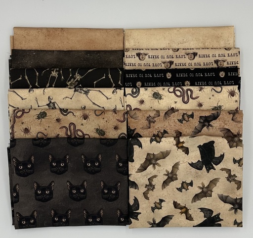 [PP-GothicHFQB] Gothic Halloween Fat Quarter Bundle