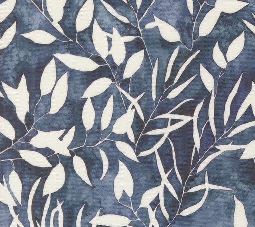 [MOD-39853-12] Wanderlust Leaf Silhouette Twilight by Create Joy Project for Moda Fabrics