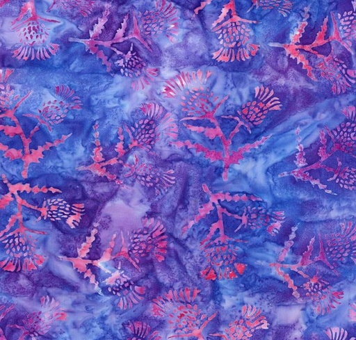 [RB-23267-181] Expressions Batiks A Touch of Celtic Thistles Wisteria Skye by Patience Griffin for Riley Blake Designs