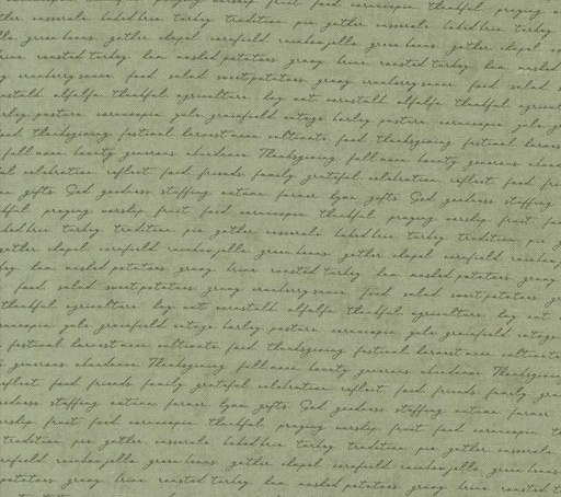 [MOD-30767-19] Acorn Hollow Campfire Text Sage by BasicGrey for Moda Fabrics