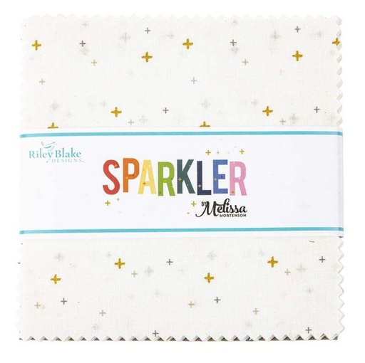 [RB-5650W-42] Sparkler 5 Inch White Stacker by Melissa Mortenson for Riley Blake Designs
