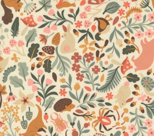 [MOD-30760-11] Acorn Hollow Flora and Fauna Ecru by BasicGrey for Moda Fabrics