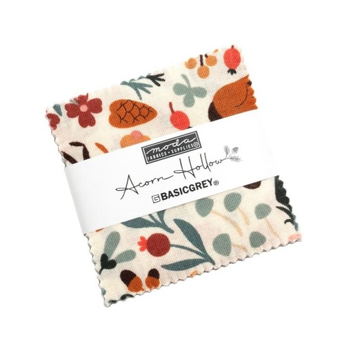 [MOD-30760-MC] Acorn Hollow Mini Charm by BasicGrey for Moda Fabrics