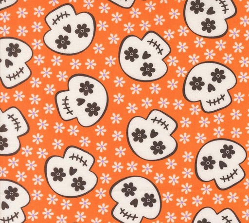 [MOD-22483-18] Fab Boo Lous Cherry Skull Pumpkin by Me and My Sister Designs for Moda Fabrics