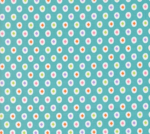 [MOD-22486-14] Fab Boo Lous Diamond Dot Teal by Me and My Sister Designs for Moda Fabrics