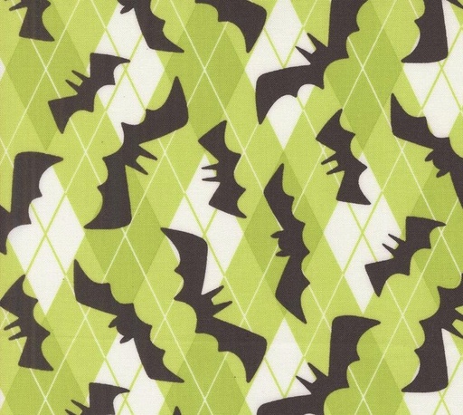 [MOD-22481-16] Fab Boo Lous Going Batty Green Slime by Me and My Sister Designs for Moda Fabrics