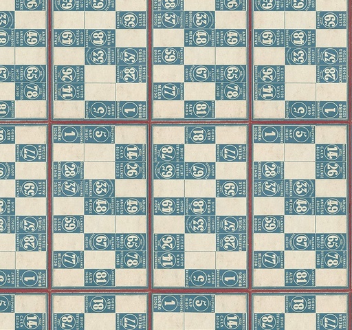 [FR-PWTH286-BLUE] Palette Blue Numbers Blue by Tim Holtz for FreeSpirit Fabrics
