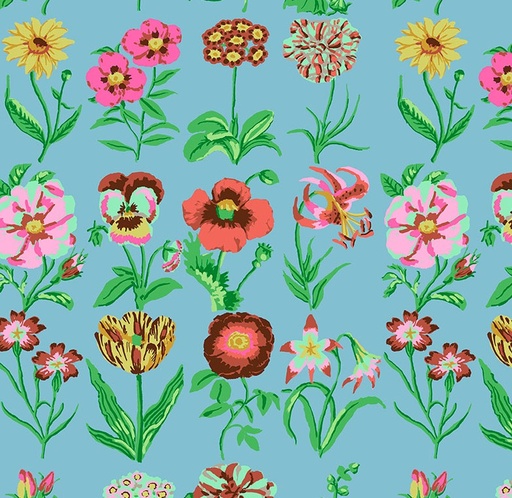 [FR-PWGP205-BLUE] Kaffe Fassett Collective Flower Studies Blue by Kaffe Fassett