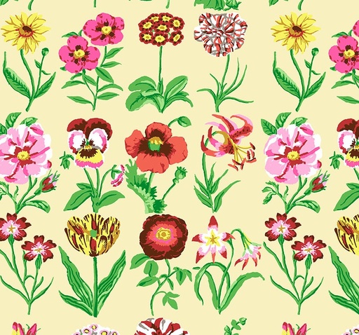 [FR-PWGP205-ECRU] Kaffe Fassett Collective Flower Studies Ecru by Kaffe Fassett
