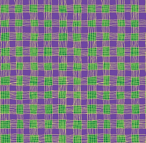 [FR-PWBM089-PURP] Kaffe Fassett Collective Gingham Purple by Brandon Mably for Kaffe Fassett