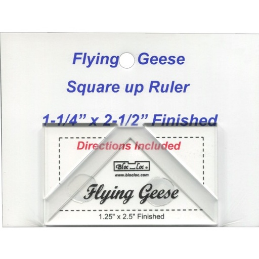 [BLC-BLLFG-125X25] Bloc Loc Flying Geese Square Up Ruler 1.25" x 2.5"