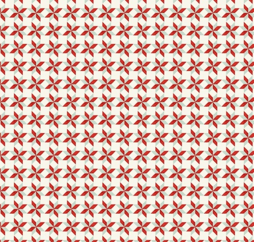 [TTR-3554-CRM] Sewing Mends the Soul Star Quilt Patterns Cream from Timeless Treasures
