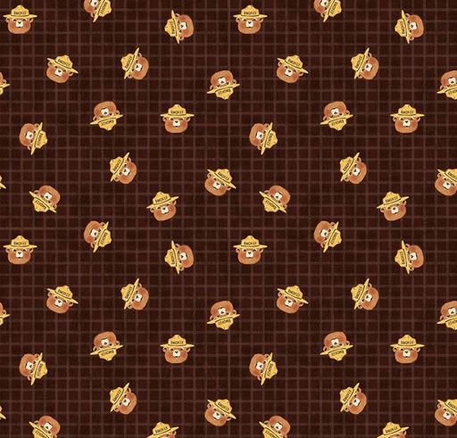[RB-16505-BARK] Friends of Smokey Bear Smokey Head Toss Bark from Riley Blake Designs