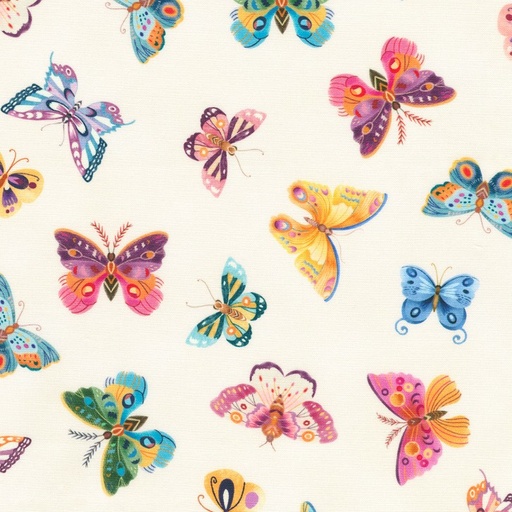 [KAUF-23110-192] Flutter Butterflies Spring by Pimlada Phuapradit for Robert Kaufman Fabrics
