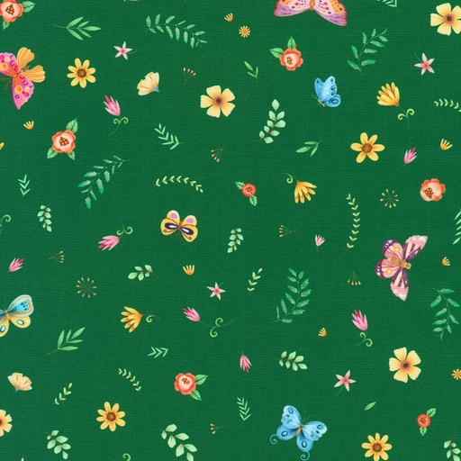 [KAUF-23112-238] Flutter Tossed Flowers Garden by Pimlada Phuapradit for Robert Kaufman Fabrics