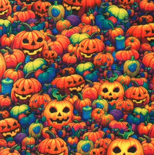 [KAUF-23086-282] Doux Luxe Pumpkins Spooky by Catriona Crehan for Robert Kaufman Fabrics