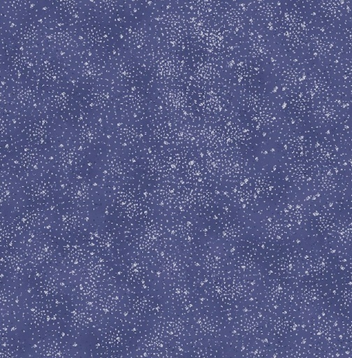 [BLAN-4592-604] We Love Christmas Spray Dots with Metallic Blue by Stof Fabric for Blank Quilting