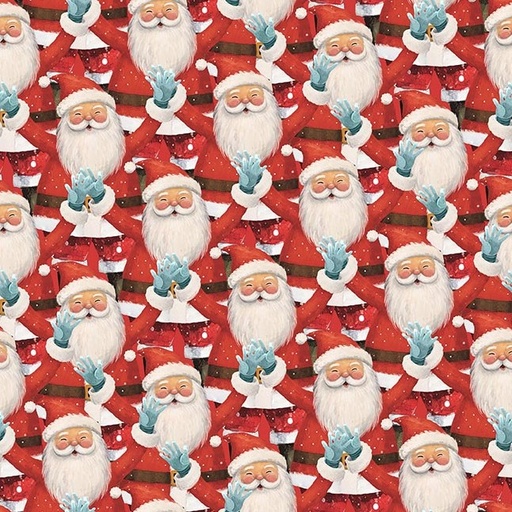 [BLAN-4160-88] Comfort & Joy Santas Red by Michael Ward for Blank Textiles