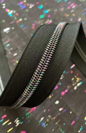 [SASSKIT-17c] Zipper Tape with Irridescent Teeth from Sassafrass Design