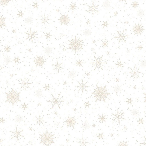 [PB-5819-WE] Believe Snowflakes All Over White by Sarah Summers for P&B Textiles