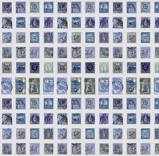 [FR-PWTH291-INDG] Palette Indigo Stamps Indigo by Tim Holtz for Free Spirit Fabrics