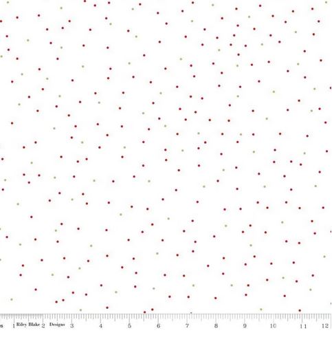 [RB-C705-Chr] Pin Dot Christmas by Riley Blake