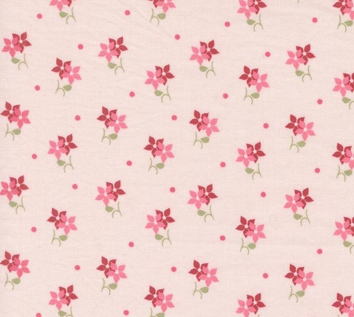 [MOD-3063-13] A Very Sweet Christmas Poinsettias Blush by Bunny Hill Designs for Moda Fabrics